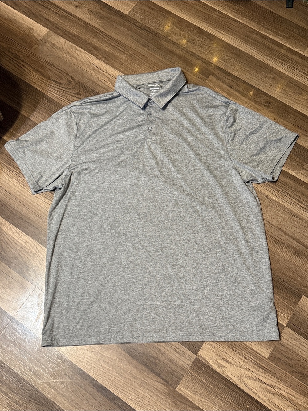 Members mark Men's Gray Polo Shirt size XXL